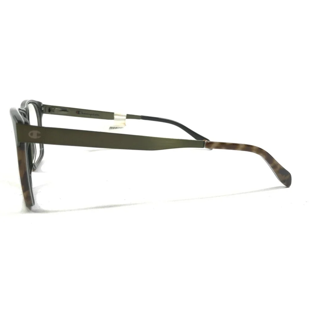 Champion Eyeglasses Frames CH 02 COL 10 Green Tortoise Square Full Rim 55-16-140